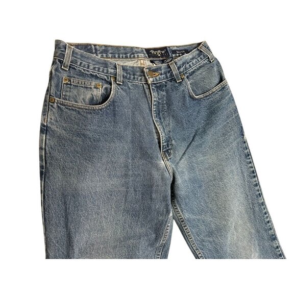 Men's Eddie Bauer Denim Blue Jeans 34" x 30" Relaxed Fit - Picture 2 of 6